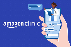 graphic depicting Amazon Clinic logo