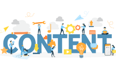 graphic using the word "content"
