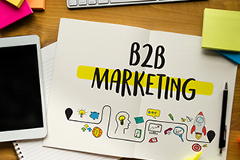 graphic depicting B2B marketing process
