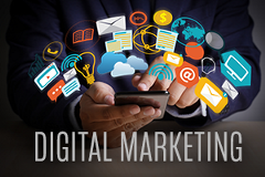 image depicting various forms of digital marketing