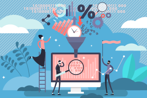 UofMaryland image depicting data being aggregated into a computer program