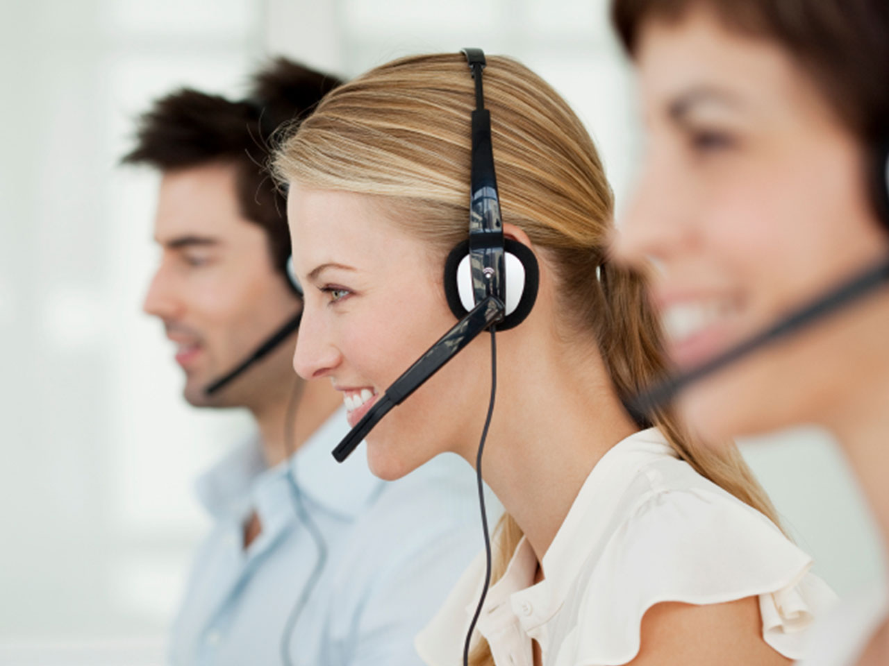call-center photo of call center workers