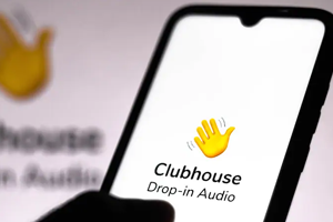 photo of the Clubhouse app opened on a smartphone