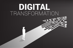 graphic indicating digital transformation