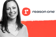 photo of Christy Jones with the Reason One logo