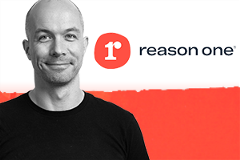 photo of Michael Kincaid with Reason One logo