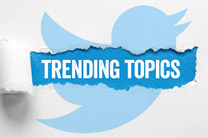 twitter-trends image of Twitter logo with the text "trending topics" imposed