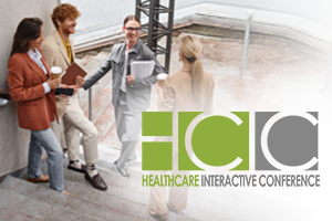 HCIC image with logo of Healthcare Interactive Conference