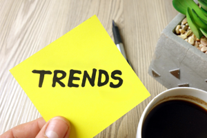 trends photo of a label with the word