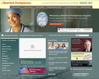 Photo of NYP website from 2010